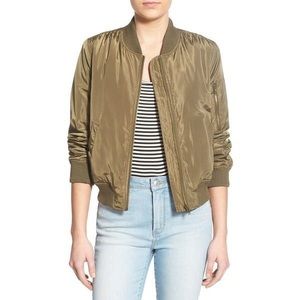 Olive Bomber Jacket